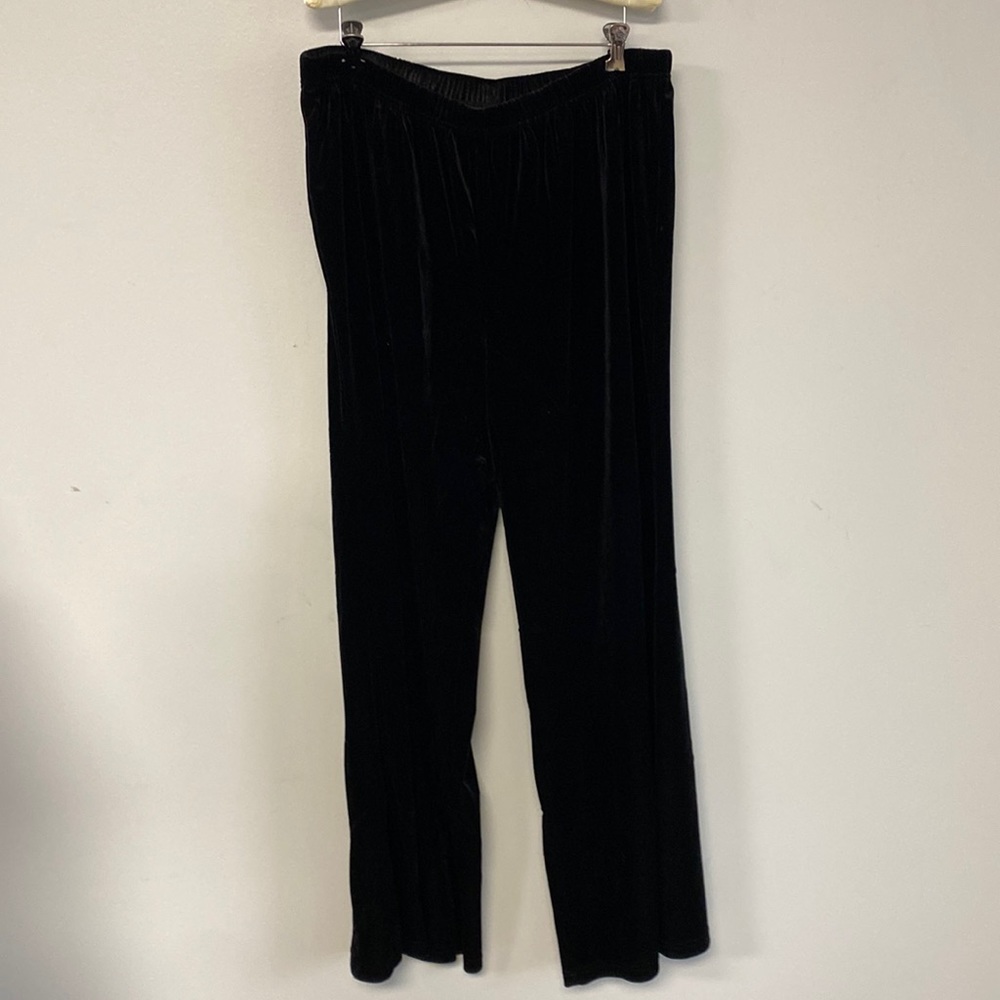 Coldwater Creek Pants Elastic Waist Black Size 18